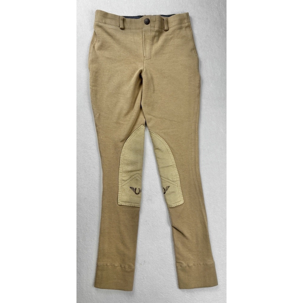 TuffRider Kids Jodhpurs Tan Riding Pants Youth Size 12 Equestrian